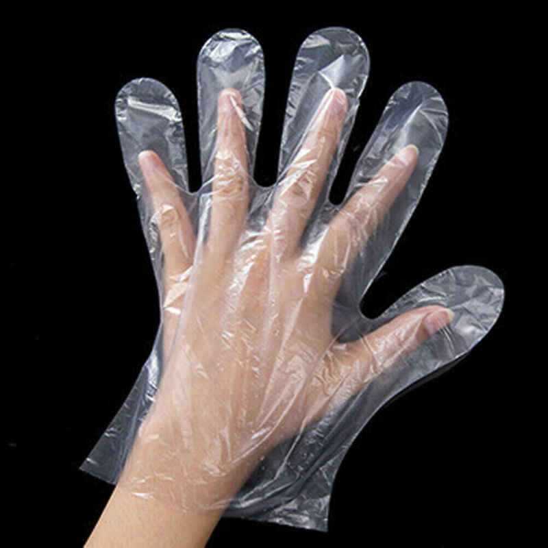Transparent gloves pack detail Transparent gloves pack detail
